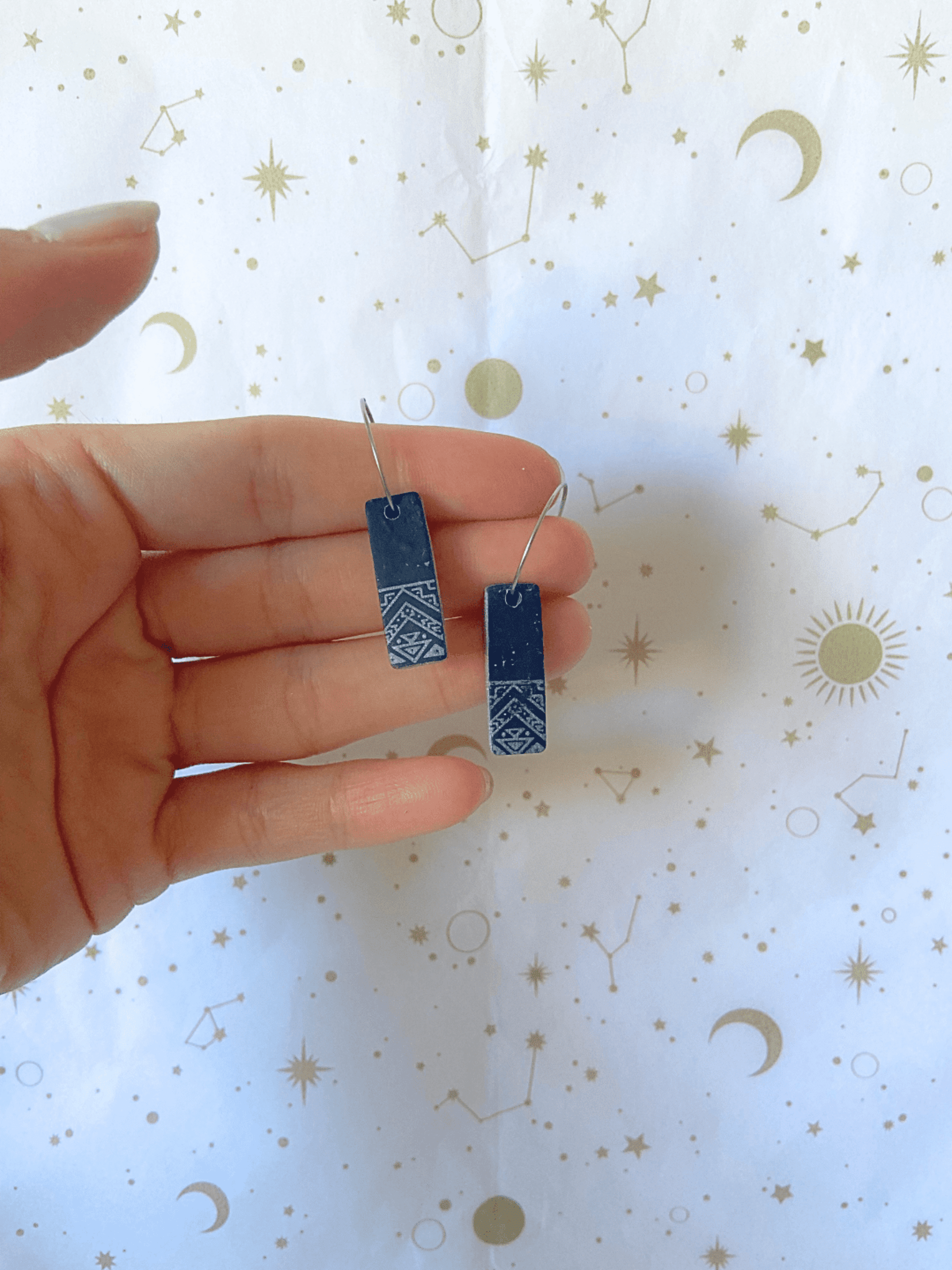 Pendientes Aro Cenefa Tribal - 2