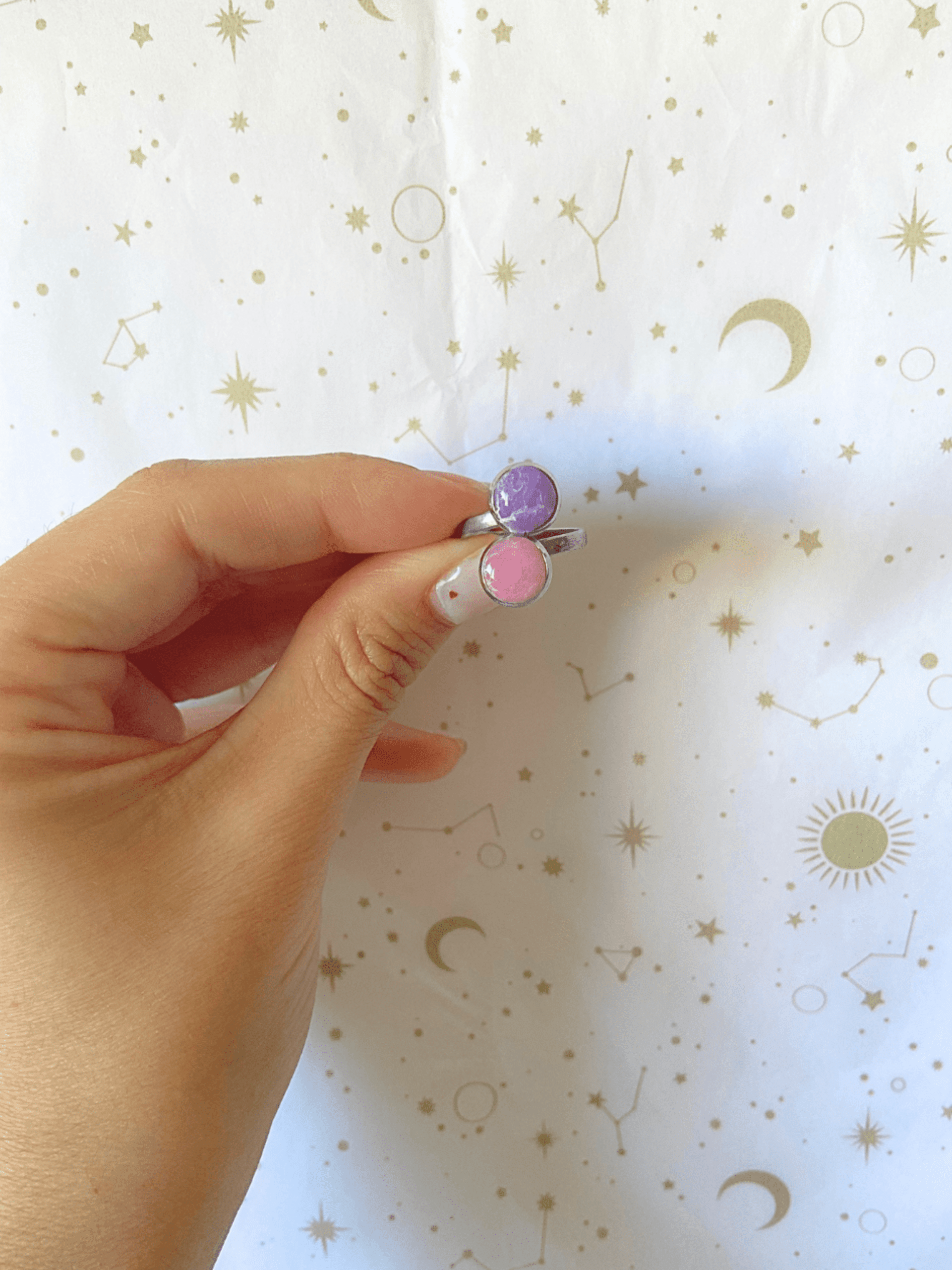 Amhetyst Dot Ring - 3