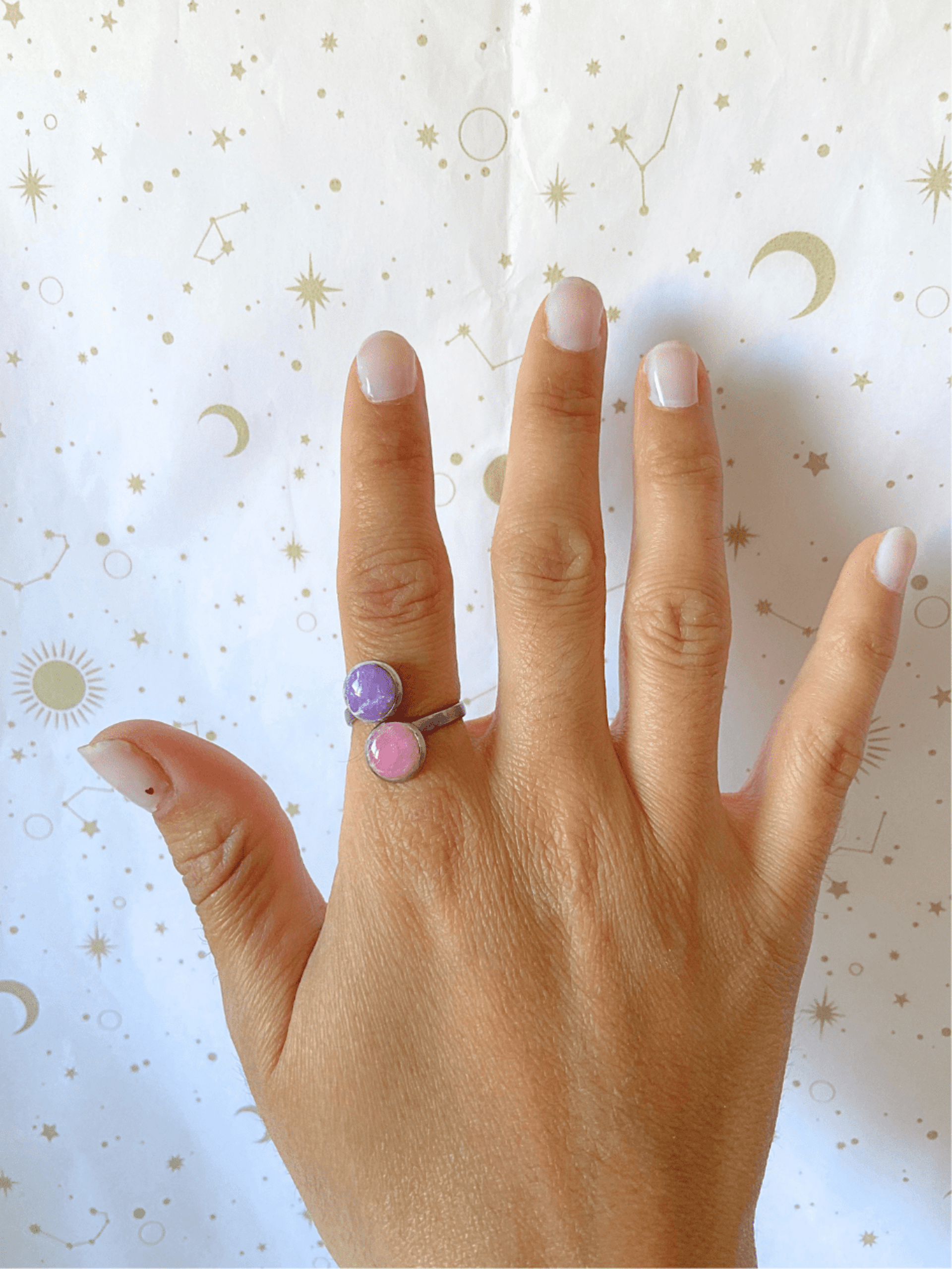 Amhetyst Dot Ring - 2